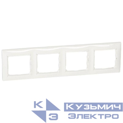 Рамка 4-м Valena горизонт. бел. IEK 774454