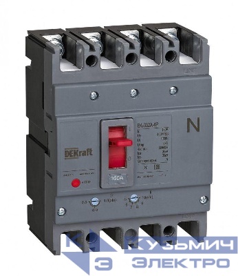 Выключатель автоматический 4п 140А 35кА ВА-332А DEKraft 28118DEK