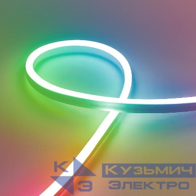 Лента светодиодная LS720 72SMD(5050)/м 8Вт/м 220В IP67 RGB с 1 контроллером 1 вилкой 2 заглушками 10 крепежами в комплекте (уп.50м) FERON 51975