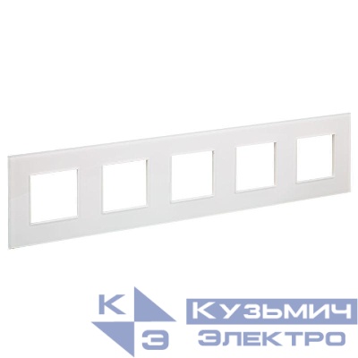Рамка 5-м SKANDY SK-F25W стекло арктич. бел. IEK SK-M52-G-K01