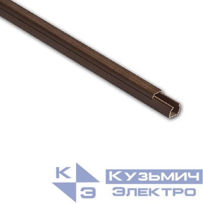 Кабель-канал 12х12 L2000 пластик дуб (темн. основа) Ruvinil РКК-12х12-08М