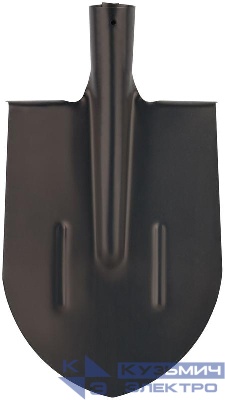 Лопата штыковая 195х350мм облегченная; ребра жесткости; без черенка КУРС 77199