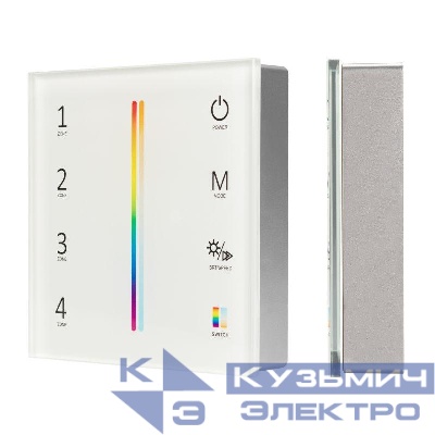 Панель Sens SMART-P55-MULTI White (3В 4 зоны 2.4G) (IP20 пластик) Arlight 028309