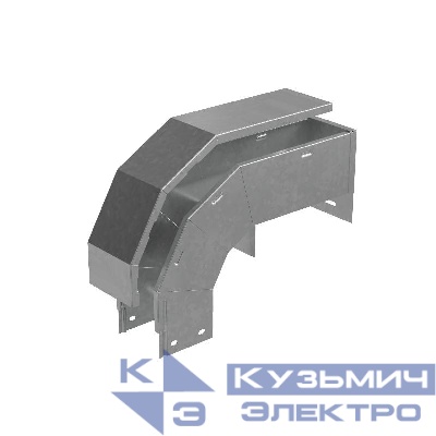 Ответвитель-крышка Т-образ. вертикал. вниз 80х100х100 сталь 1мм "ПЛЮС" OKTDplus80-100-100 КМ PL4264
