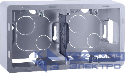 Коробка 2-м ОП Inspiria алюм. IEK 673992