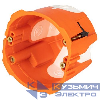 Коробка установочная универсальная 71х65мм для твердых и полых стен саморез. KUU-71-65-unibox оранж. ЭРА Б0061062