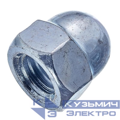 Гайка колпачковая М10 DIN 1587 цинк (европодвес) (уп.2шт) СТРОЙМЕТИЗ 3150061