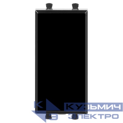 Выключатель модульный 1-кл. 1мод. Avanti "Черный квадрат" 16А IP20 черн. DKC 4402101