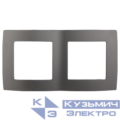 Рамка 2-м 12-5002-12 графит ЭРА Б0019370