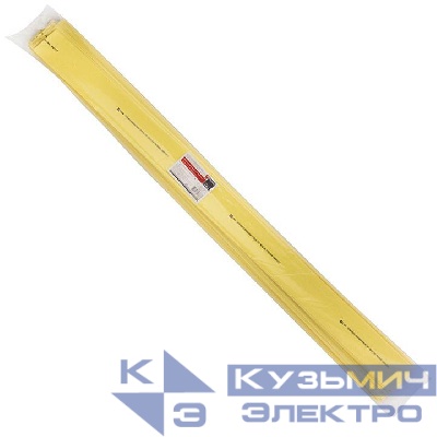 Трубка термоусадочная ТУТ нг 20/10 желт. 1м (уп.50м) PROxima EKF tut-20-y-1m