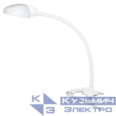 Светильник светодиодный Веста С16 ПШ настол. на прищепке 7Вт бел. Трансвит 000000000131
