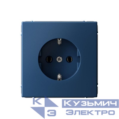 Розетка ArtGallery 16А с заземл. механизм аквамарин SE GAL001143