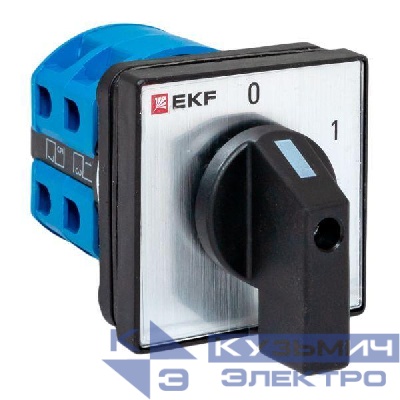 Переключатель кулачковый ПК-1-14 4п 25А "0-1" IP65 EKF pk-1-14-25-65