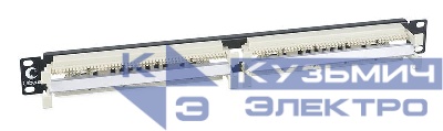 Кросс панель CP-100P-110TYPE 100 парная 110 типа 19дюйм 1U (без модулей) Cabeus 7013c