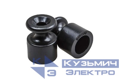 Изолятор ОП пластик черн. (уп.100шт) Bironi B1-551-23-100