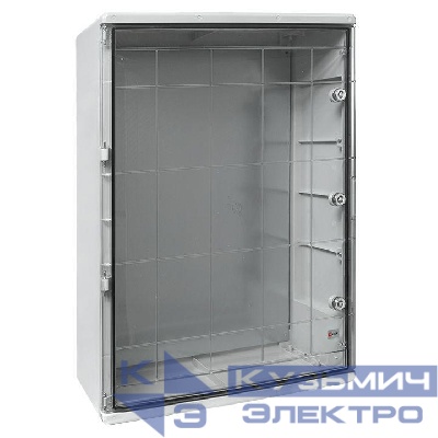 Бокс пластиковый с монтажной платой 800х600х260 IP65 прозр. дверь PROxima EKF PBT65MP010