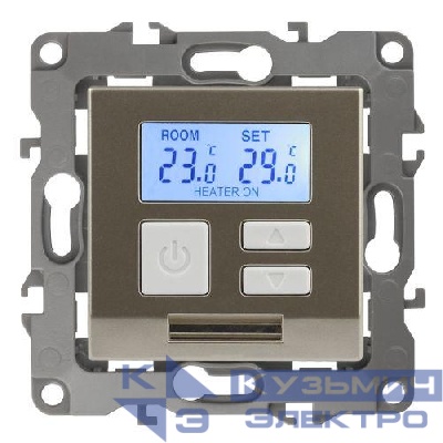 Терморегулятор универсальный 12-4111-04 230В-Imax16А шампань ЭРА Б0031274