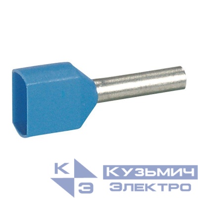 Наконечник кабельный изолир. двойн. Starfix 2х0.75кв.мм син. Leg 037687