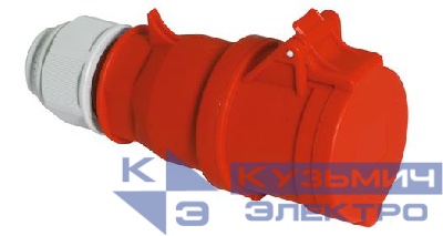 Розетка кабельная 32А 4п 3P+PE 6ч 400В IP44 Bals 31017-tls