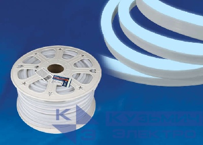 Лента светодиодная ULS-N21-2835-120LED/m-8mm-IP67-220V-8W/m-50M-DW NEON 8Вт/м 120LED/м холод. бел. IP67 220В 8мм гибкая герметичная (уп.50м) Uniel UL-00002924