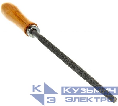 Напильник 200мм круглый деревянная рукоятка Вихрь 73/6/4/4