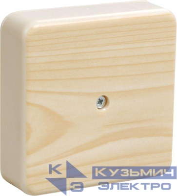 Коробка распаячная ОП КМ 75х75х20 сосна IEK UKO10-075-075-020-K34-E