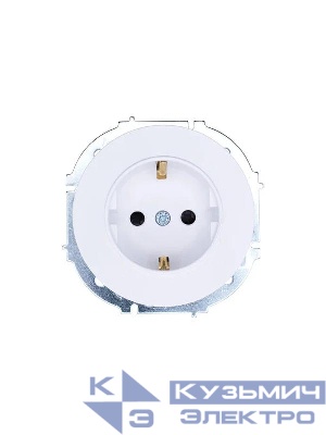 Розетка 1-м OSEN IP20 16А с защ. шторками ПБТ бел. LEZARD 743-0288-124B