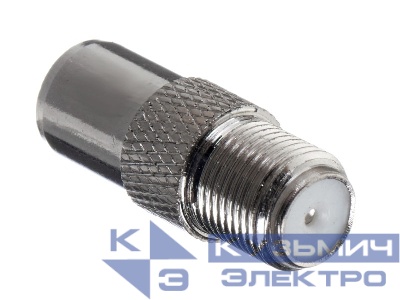 Переходник гнездо F - штекер TV (медь) (P108-52), NETKO Optima