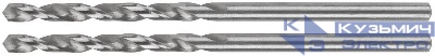 Сверла по металлу HSS в блистере угол заточки 118град. 2.5х57мм (уп.2шт) MOS 35504М
