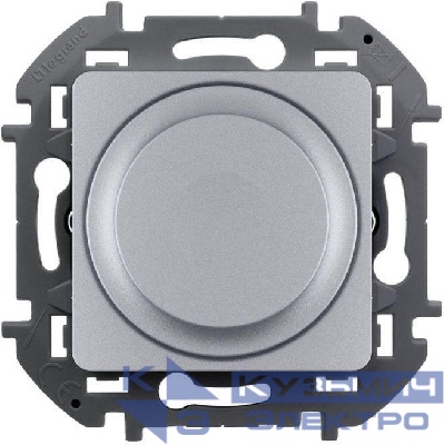 Механизм светорегулятора поворотного Inspiria 300Вт без нейтрали алюм. IEK 673792