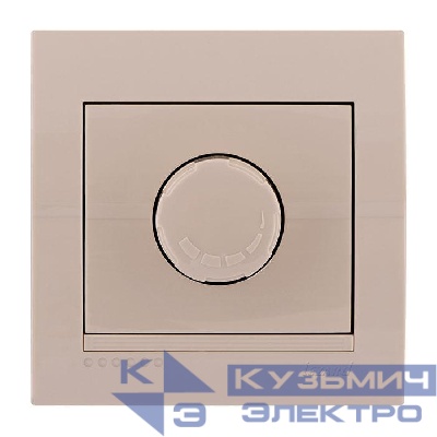 Светорегулятор СП 500Вт Deriy с фильтром крем. LEZARD 702-0303-116