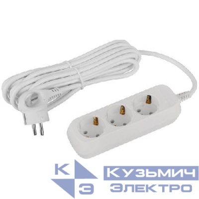 Удлинитель 3х5м с заземл. ПВС 3х1 UDL-16-350-E Greenline Эра Б0065045