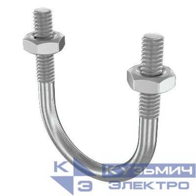 Скоба монтажная U-образная с резьбой М8 с гайками для труб d2дюйм DKC BHU11200M8