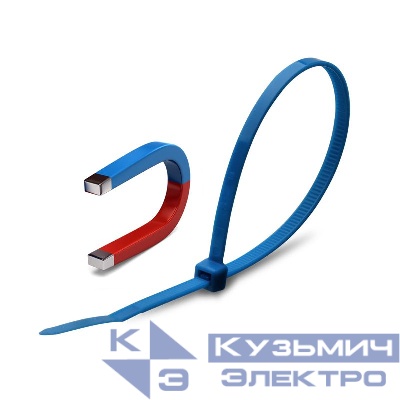 Хомут кабельный КСС "Magnetic" 5х200 син. (уп.100шт) Fortisflex 82022