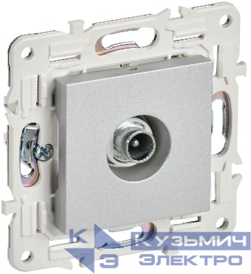 Розетка телевизионная проходная TV SKANDY SK-A17S серебр. IEK SK-A10-P-K23