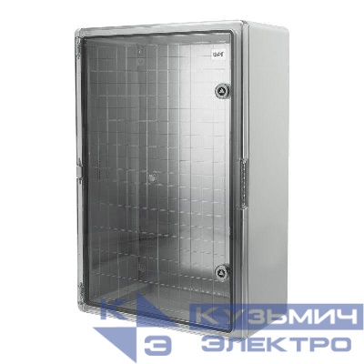 Корпус ЩМПп 600х400х200мм УХЛ1 IP65 с прозр. дверцей и монтажной панелью АБС пластик. Rexant 11-0417