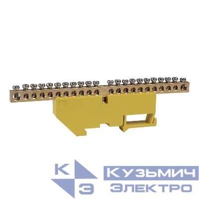 Шина нулевая с изолятором OptiKit BB-D-PE-DIN-22-6х9 желт. КЭАЗ 277849