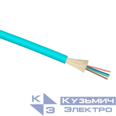 Кабель волоконно-оптический 50/125 (OM3) многомод. 16 волокон плотное буферное покрытие (tight buffer) для внутр. прокладки -25-+50град.C LSZH голуб. (F40161600U) Cabeus 7719c