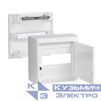 Бокс навесной Nedbox 1х8мод. бел. дверь Leg 601235