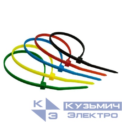 Стяжка нейлоновая 2.5х100мм 5 цветов (уп.100шт) SUPRLAN 06-1014