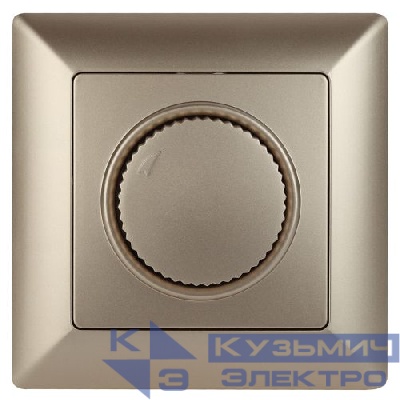 Светорегулятор поворотный СП Solo 4-401-04 600Вт 230В IP20 шампань Intro Б0053708