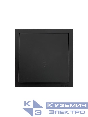 Выключатель проходной 1-кл. СП ZIMA IP20 10А безвинт. зажим черн. бархат LEZARD 704-4288-105QC