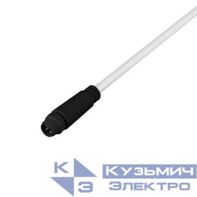 Коннектор питания MOONLIGHT-SPI/DMX-CON-POWER-MALE-BLK IP67 пластик Arlight 051529
