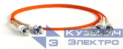 Патч-корд FC-D2-62-ST/PR-ST/PR-H-2M-LSZH-OR волоконно-оптический (шнур) MM62.5/125 ST-ST 2мм duplex LSZH 2м Hyperline 239536