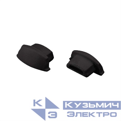 Заглушка ARH-BENT-W11 BLACK глухая пластик Arlight 039585