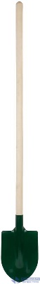 Лопата штыковая 190х350х1420мм ребра жесткости; деревянный черенок КУРС 77212