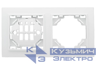 Рамка 2-м Минск горизонтальная бел. Basic EKF ERM-G-302-10
