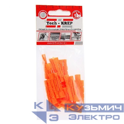 Дюбель универсальный 6х37 полипропилен (пакет) (уп.30шт) Tech-Krep 102929