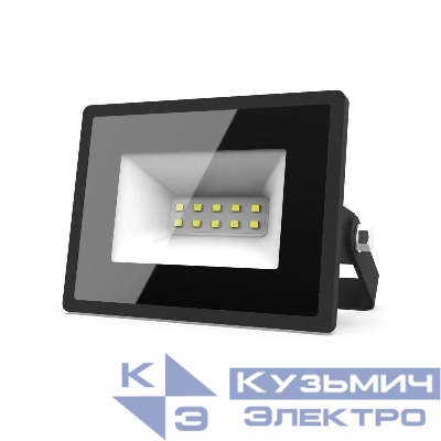 Прожектор светодиодный Elementary 10Вт 6500К IP65 900лм 200-240В ДО черн. GAUSS 613100310