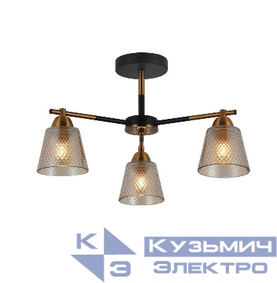 Люстра Kello 60Вт E27х3 IP20 Freya FR4015PL-03BBZ